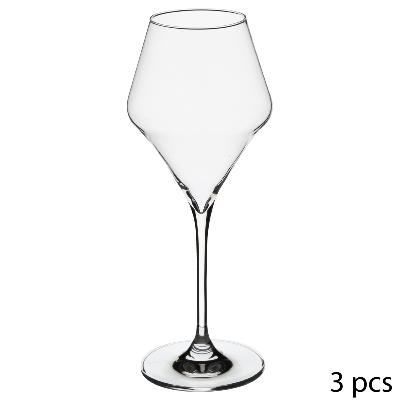 6 Verres à Vin Concave Design Épuré Cristallin 27 cl 