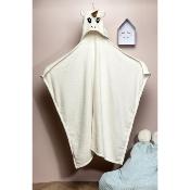 Plaid Licorne Enfant Blanc cassé 90 x 110 cm Ultra Doux