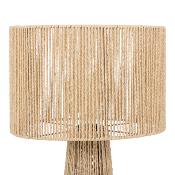 Lampadaire Corde Naturelle Tressée & Métal ADRIA H. 97 cm 