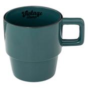 Mug Vintage home 32 cl Vert Clair, Vert Émeraude, Jaune & Orange