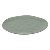 Assiette Plate Verte Olive Bosselée Céramique Ø 26 cm 