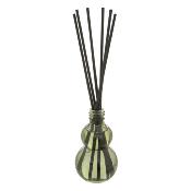 Diffuseur de Parfum Bois de Santal – Vert Foncé – 50 ml – 6 Bâtonnets Noirs 