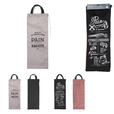 Sac à Pain Bistrot Vert/Noir ou Noir/Vichy Rouge & Blanc 70 x 27 cm 