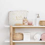 Trousse de Toilette Rose/Blanc/Doré Little Princesse Fille 37 x 23 x 10 cm 