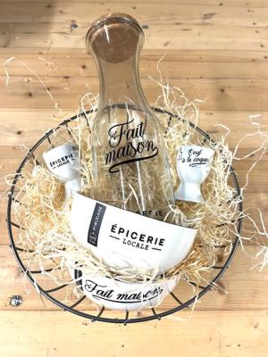 Coffret Brunch Fait-Maison Épicerie Locale Rétro Vintage 