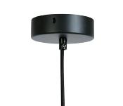 Suspension Double Aérienne - Corde Naturelle & Métal Noir Ø 50 cm x H 25,5 cm