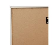 Cadre Décoratif Bois Clair & Feuilles Abstraites Dorées 42 x 52 cm