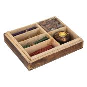 Coffret Encens en Manguier 25 x 13 cm 100 Bâtonnets / 40 Cônes 