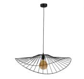 Suspension Ombrelle Métal Filaire Noire Ø 80 cm Design