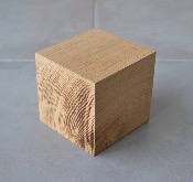 Cube en Chêne Massif 9 x 9 cm 