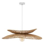 Suspension Double Canopée en Jute Tressée Ø 70 cm ALARA
