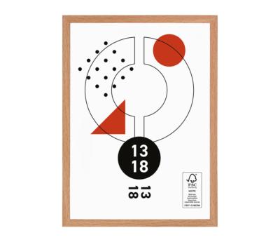 Cadre Photo Effet Bois Clair 13 x 18 cm avec clip – à poser ou à accrocher