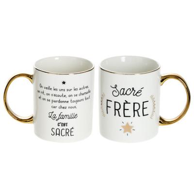 Mug Sacré Frère Étoile Dorée Beige 35 cl
