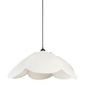 Suspension Pétales Fleur Beige Tissu & Métal D.69 x H.23 cm