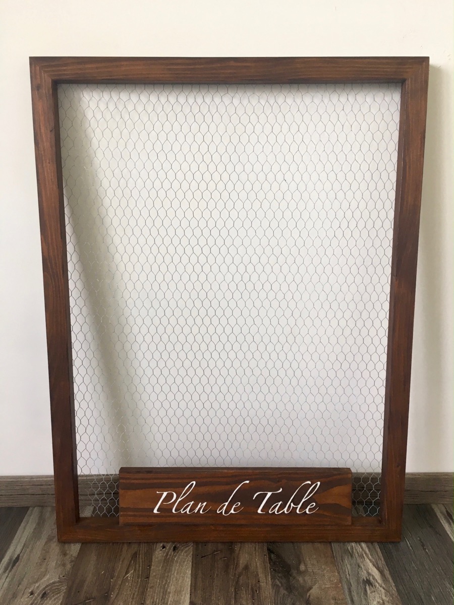 Cadre Grillage De Poule 80 X 60 Cm Plan De Table Mariage