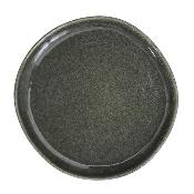 6 Assiettes à Dessert en Grès Vert Ø 21 cm - Matière Naturelle