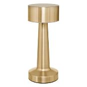 Lampe Métal Doré Extérieur LED H.21,5 cm Port USB