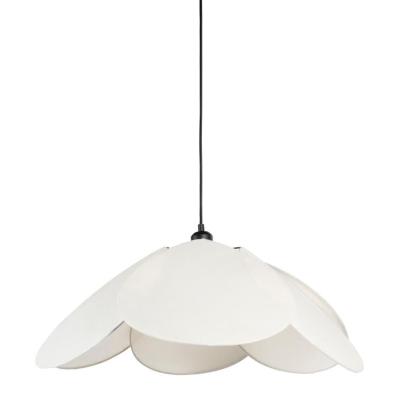 Suspension Pétales Fleur Beige Tissu & Métal D.69 x H.23 cm