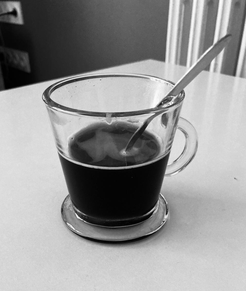 Tasse à café verre transparent - Falaise réception