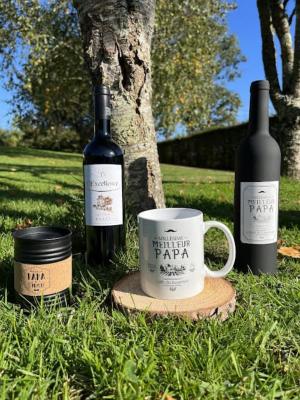 Coffret Cadeau Meilleur PAPA Rétro Vintage - Vin
