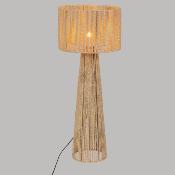 Lampadaire Corde Naturelle Tressée & Métal ADRIA H. 97 cm 