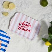 Plateau Rectangulaire Dolce Vita Bleu / Jaune / Rose – 21 x 14 cm