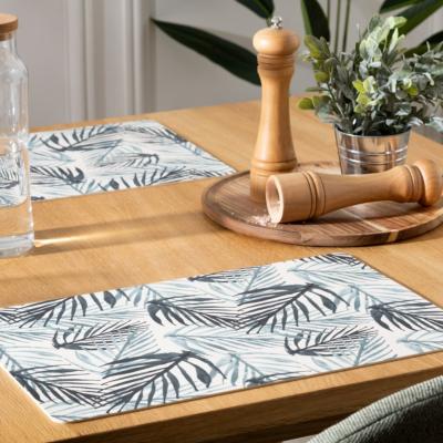 Set de Table Palmier Vert & Beige 45 x 30 cm Vinyle 