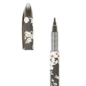 Stylo Bille Motif Fleurs Gris Blanc Multi couleurs 