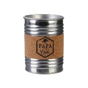 Bougie Parfumée PAPA Conserve Métal Rétro Vintage Musc H.10 cm 15h  