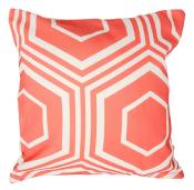 Coussin Déco Corail Motifs Géométriques Tendance Grafic