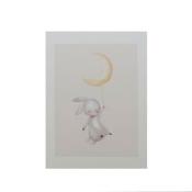 Toiles Animaux Chambre Bébé : Lapin, Renard, Hérisson 30 x 40 cm 