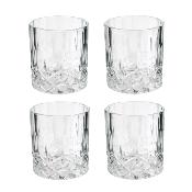 Carafe à Whisky Verre Transparent 90 cl + 4 Verres Design Élégant