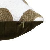 Coussin Déco Graphique Vert & Blanc - 40 x 40 cm