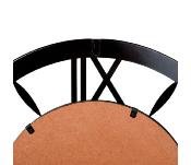 Horloge Industrielle en Bois et Métal Noir & Doré Ø 60 cm 