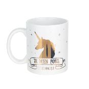 Mug Licorne Or Argent 35 cl