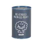 Tirelire Monsieur Madame Liberty Rose/Bleu H.15 cm