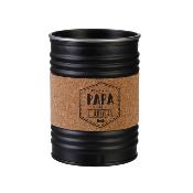 Bougie Parfumée PAPA Conserve Métal Rétro Vintage Musc H.10 cm 15h  