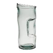 Pichet Design Verre Recyclé Transparent 1Litre35 Fabrication Artisanale Espagne