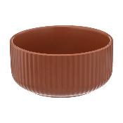 Bol Terracotta Côtelé 80 cl Faïence