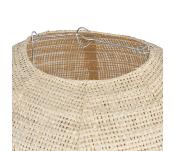 Suspension Boule Ronde Beige Naturel Tressé Ø 35 cm Non Électrique 