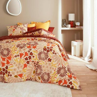 Parure de Lit Fleurie Multicolore 220 x 240 cm – Ambiance Bohème & Confort Absolu