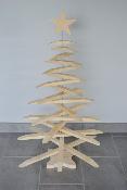 Sapin de Noël Bois Pivotant Fait-main Tendance