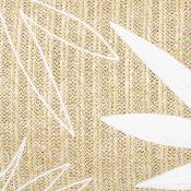Coussin Rectangulaire Paille Feuilles de Palmiers Blanches 30 x 50 cm 