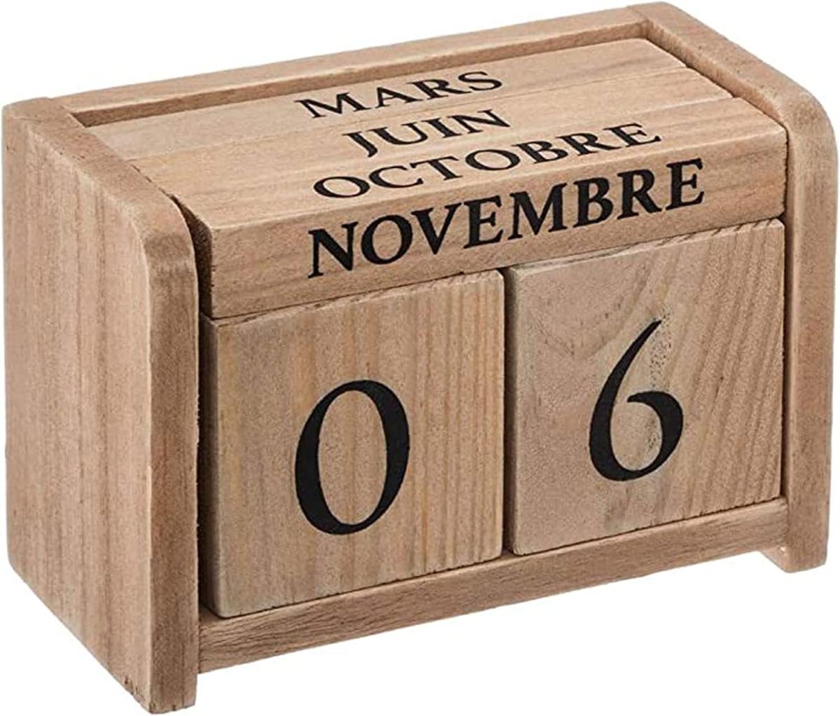 Calendrier perpétuel en bois