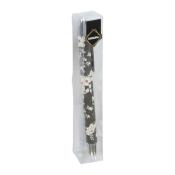 Stylo Bille Motif Fleurs Gris Blanc Multi couleurs 