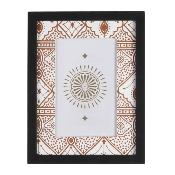 Cadre Photo 10 x 15 cm Motif Oriental Noir, Marron, Bordeaux Ethnique 