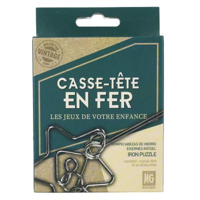 Casse-tête en Fer Collection Vintage 4 Modèles 7.5 x 10 x 0.4 cm 