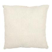 Coussin Palmier Blanc & Beige Déco Bohème Naturelle 40 x 40 cm