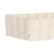 Porte-Éponge Grès Beige Moucheté Rectangulaire 14 x 9,5 x H.4 cm