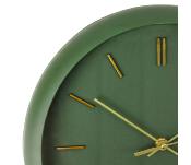 Horloge Verte & Dorée Verre & Plastique Ø 30 cm Minimaliste & Silencieuse